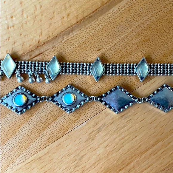 Silver choker set - Picture 2 of 2